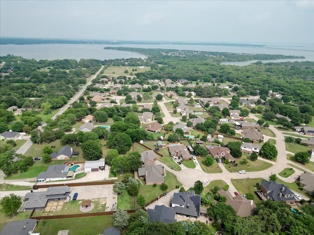 316 Cottonwood Trl, Shady Shores, TX 76208 - aerial view of residential area featuring a large body of water