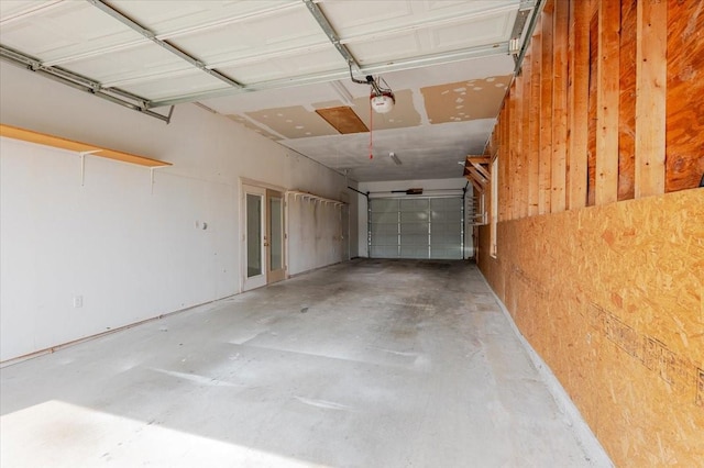 316 Cottonwood Trl, Shady Shores, TX 76208 - garage featuring a garage door opener and french doors