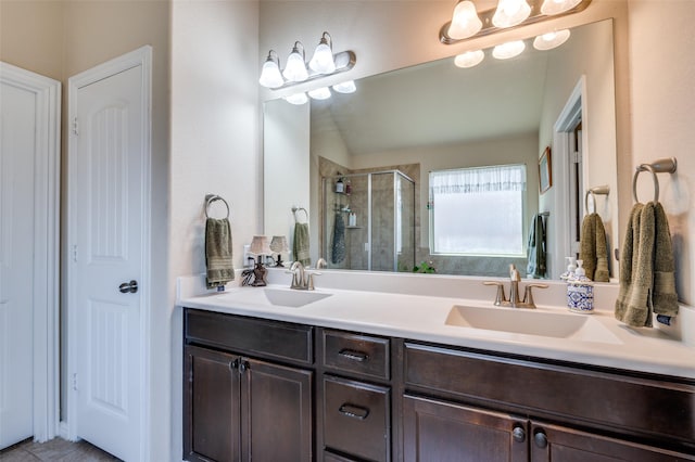 11408 Aquilla Dr, Frisco, TX 75036 - full bathroom featuring a stall shower and double vanity