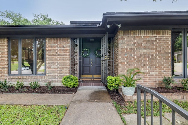 23 Crosslands Rd, Benbrook, TX 76132 - doorway to property featuring brick siding