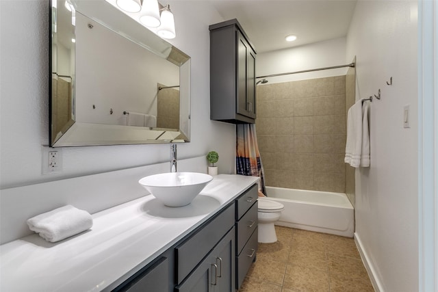 3320 Douglas Ave Unit C, Dallas, TX 75219 - full bath featuring vanity, toilet, shower / washtub combination, tile patterned flooring, and baseboards