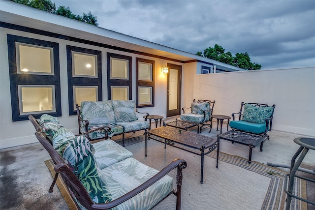 3320 Douglas Ave Unit C, Dallas, TX 75219 - view of patio / terrace featuring outdoor lounge area