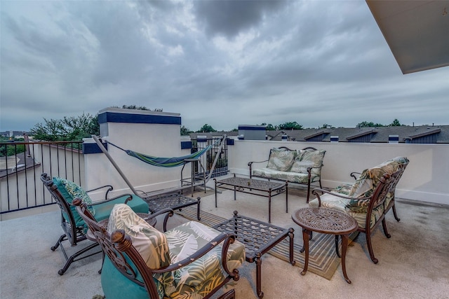 3320 Douglas Ave Unit C, Dallas, TX 75219 - view of patio / terrace featuring an outdoor hangout area
