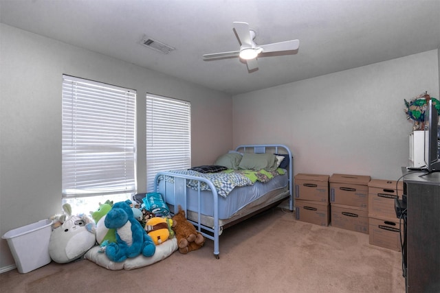 10940 Dillon St, Fort Worth, TX 76179 - bedroom with light colored carpet and a ceiling fan