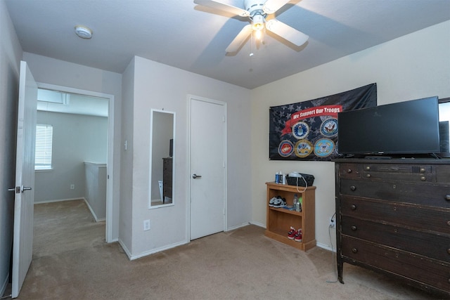 10940 Dillon St, Fort Worth, TX 76179 - carpeted bedroom featuring baseboards and a ceiling fan