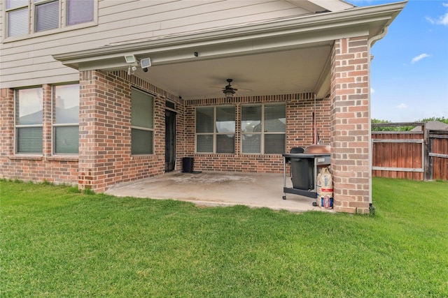403 Elmcrest Ct, Forney, TX 75126 - view of patio / terrace featuring ceiling fan