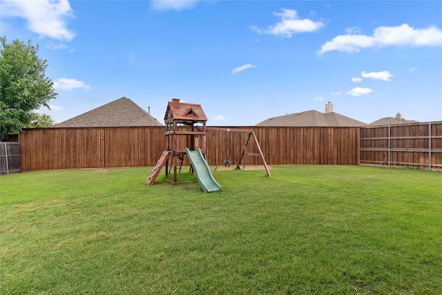 403 Elmcrest Ct, Forney, TX 75126 - view of yard with a playground