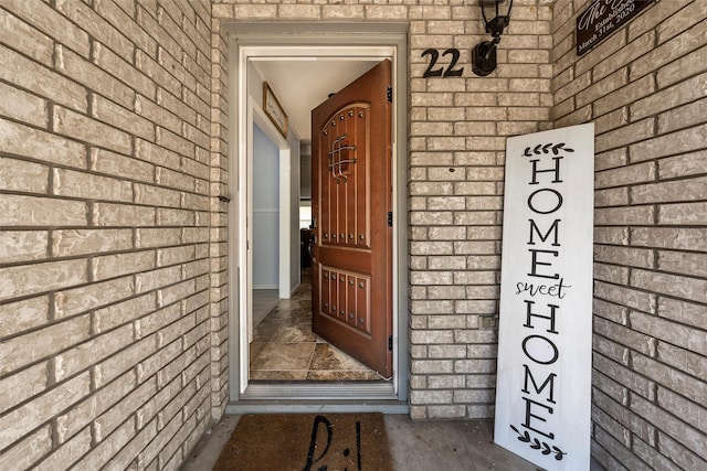 22 Buttercup Cir, Waco, TX 76708 - property entrance featuring brick siding
