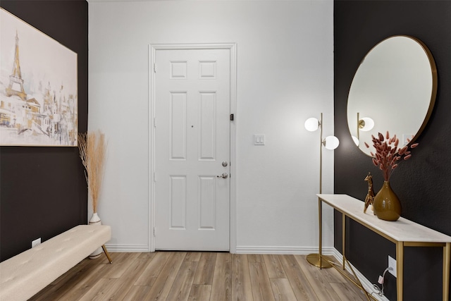8509 Barnbougle Dunes Dr, Mckinney, TX 75070 - entryway featuring light wood finished floors and baseboards