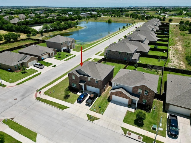 1401 Ancer Way, Fort Worth, TX 76052 - aerial view of residential area with a nearby body of water