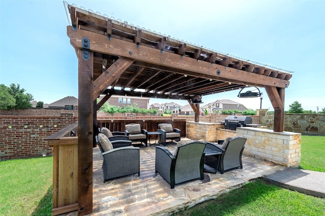 4426 Mineral Creek Trl, Celina, TX 75078 - view of patio / terrace featuring an outdoor hangout area