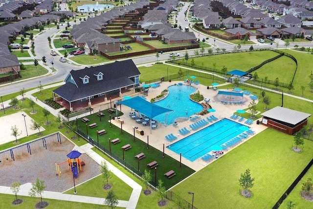 2154 Slow Stream Dr, Royse City, TX 75189 - drone / aerial view of a pool