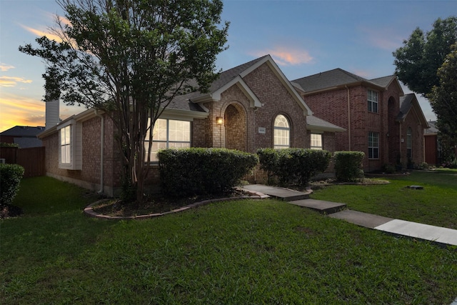 5809 Hidden Pine Ln, Mckinney, TX 75070 - view of front facade with brick siding