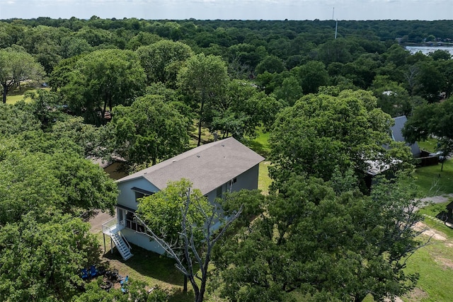 1327 Whispering Springs Dr, Tool, TX 75143 - view from above of property with a forest