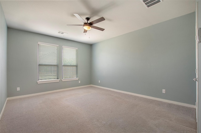 2151 Slow Stream Dr, Royse City, TX 75189 - spare room featuring ceiling fan, carpet, and baseboards