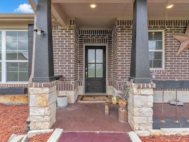 1013 Northern Oaks Ct, Springtown, TX 76082 - entrance to property featuring brick siding