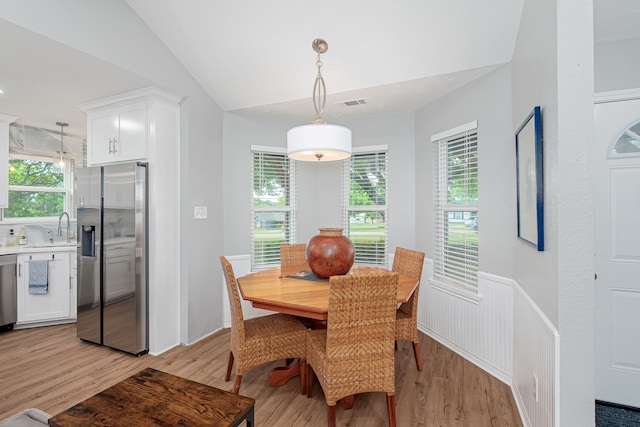 200 Settlers Bnd, Lowry Crossing, TX 75069 - dining room featuring light wood finished floors and lofted ceiling