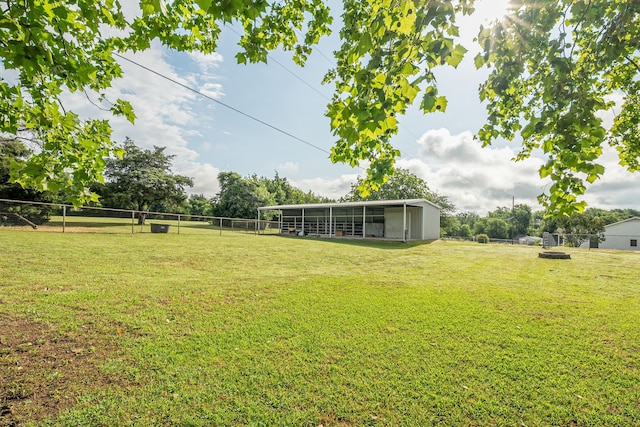 200 Settlers Bnd, Lowry Crossing, TX 75069 - view of yard featuring an outdoor structure and a pole building