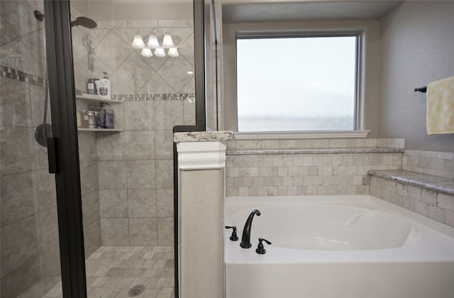 606 Brandt St, Grandview, TX 76050 - full bathroom with a garden tub and a stall shower