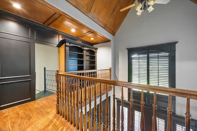 1229 Manchester Dr, Mclendon Chisholm, TX 75032 - hallway featuring an upstairs landing and light wood finished floors