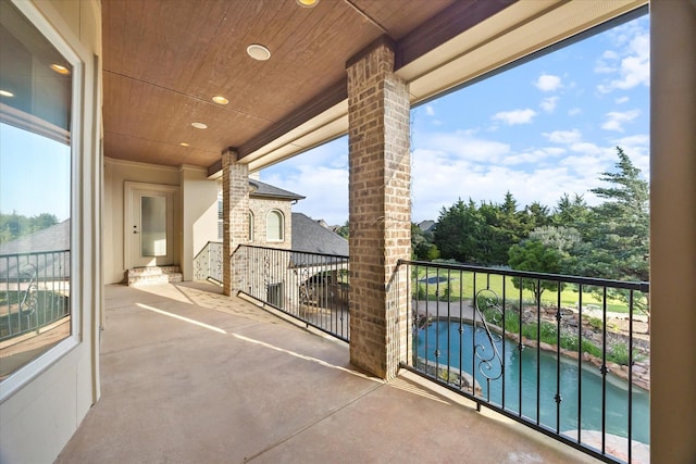 1229 Manchester Dr, Mclendon Chisholm, TX 75032 - balcony with view of pool area