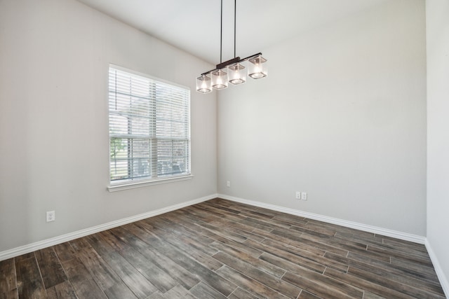 13609 Summer Moon Trl, Ponder, TX 76259 - unfurnished room with dark wood-type flooring and baseboards