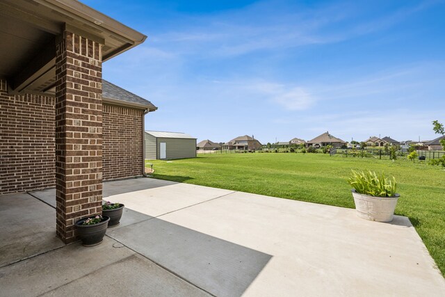 13609 Summer Moon Trl, Ponder, TX 76259 - view of patio / terrace featuring a residential view