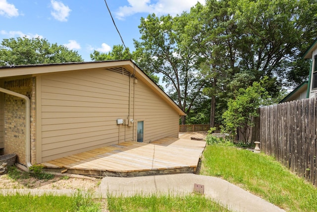 791 Cedar Oak Dr, Pottsboro, TX 75076 - view of side of home featuring a deck