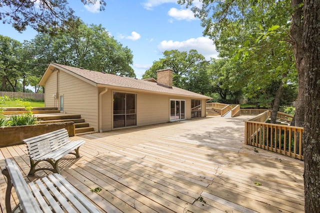 791 Cedar Oak Dr, Pottsboro, TX 75076 - view of wooden terrace