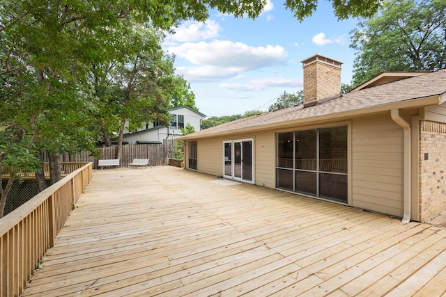 791 Cedar Oak Dr, Pottsboro, TX 75076 - view of wooden terrace