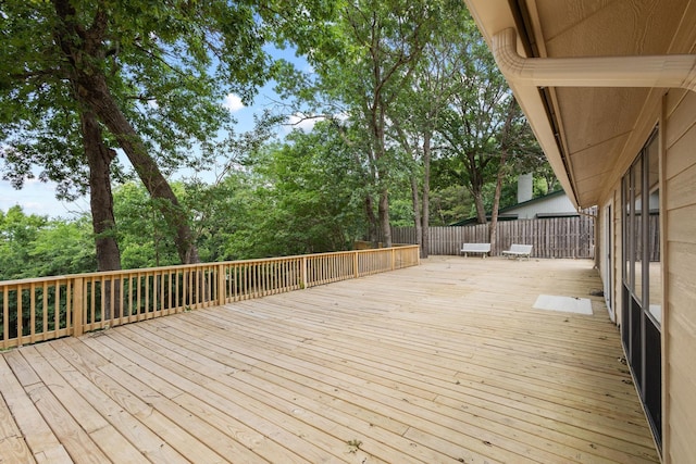 791 Cedar Oak Dr, Pottsboro, TX 75076 - deck with view of wooded area