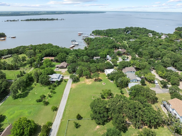 791 Cedar Oak Dr, Pottsboro, TX 75076 - aerial view of property and surrounding area featuring a nearby body of water