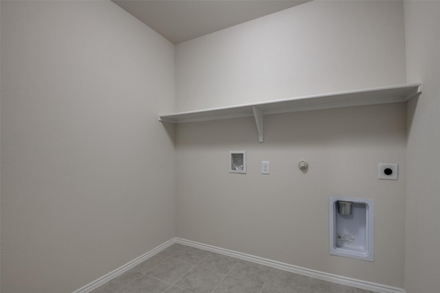1609 Silas Dr, Forney, TX 75126 - washroom featuring gas dryer hookup, hookup for a washing machine, electric dryer hookup, and baseboards