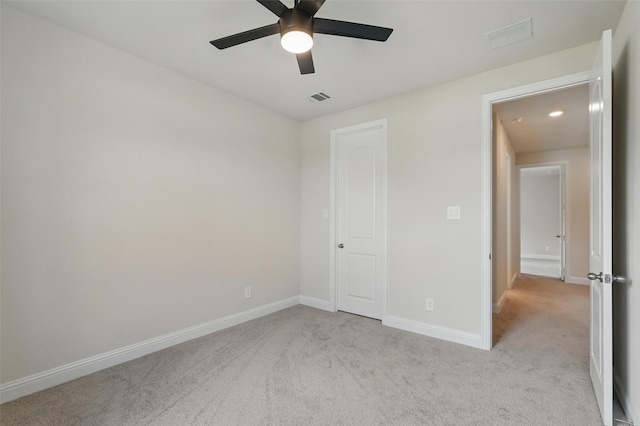 517 Fenwick Dr, Sunnyvale, TX 75182 - unfurnished bedroom with carpet floors, baseboards, recessed lighting, and ceiling fan