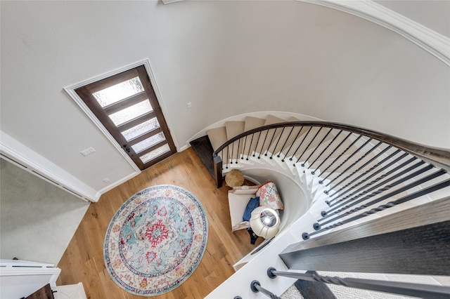 1502 Wild Indigo Dr, Mansfield, TX 76063 - staircase featuring wood finished floors