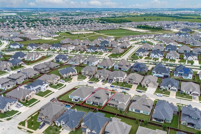 1502 Wild Indigo Dr, Mansfield, TX 76063 - aerial view of residential area featuring property parcel outlined