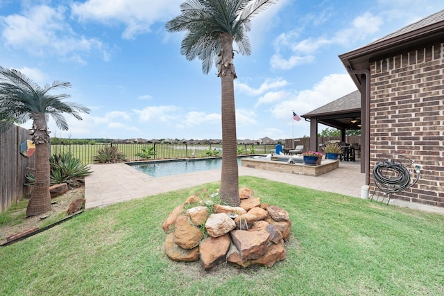 4705 Stillhouse Hollow Ln, Argyle, TX 76226 - view of yard with a patio and ceiling fan
