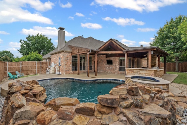 801 Rock Hill Rd, Prosper, TX 75078 - view of pool with a fenced backyard and a patio
