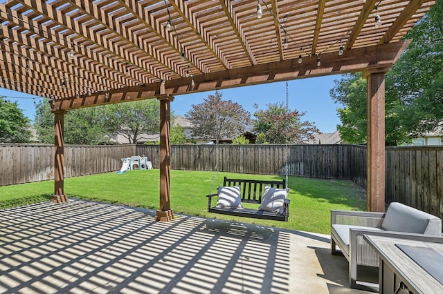 5104 Fringetree Dr, Mckinney, TX 75071 - view of patio / terrace featuring a pergola