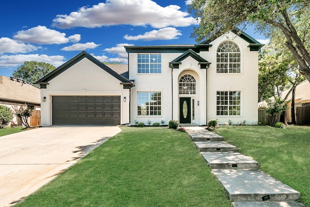 7205 Coventry Cir, North Richland Hills, TX 76182 - view of front facade featuring an attached garage, driveway, and stucco siding
