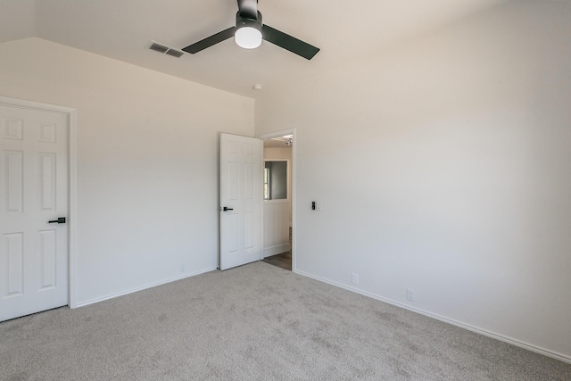 7205 Coventry Cir, North Richland Hills, TX 76182 - unfurnished bedroom featuring carpet floors, a ceiling fan, vaulted ceiling, and baseboards