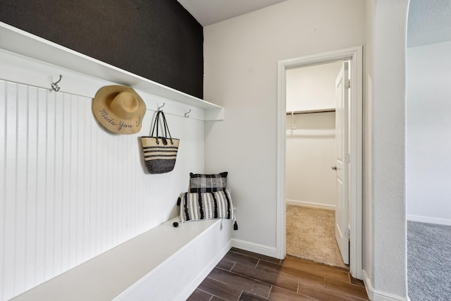 632 Dunster Ln, Saginaw, TX 76131 - mudroom with wood tiled floors and baseboards