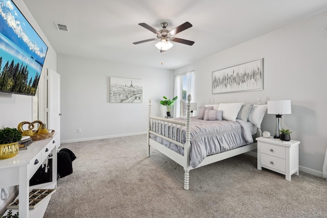 632 Dunster Ln, Saginaw, TX 76131 - bedroom with carpet floors, baseboards, and a ceiling fan