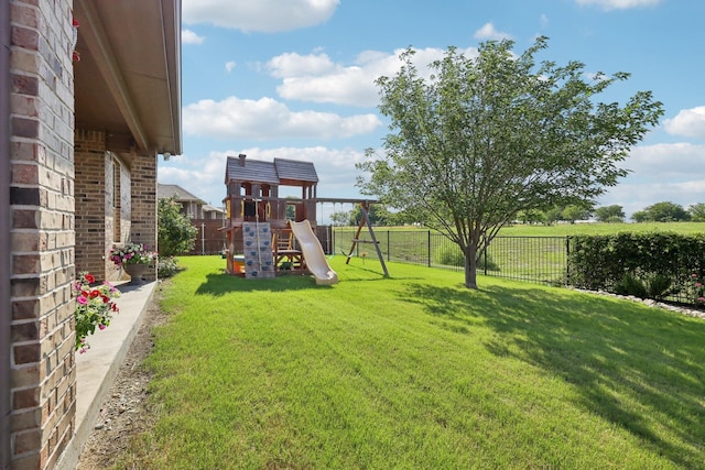 632 Dunster Ln, Saginaw, TX 76131 - view of yard featuring a playground