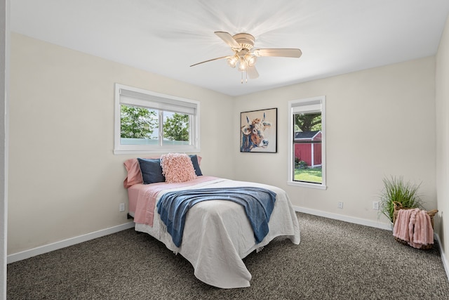 1418 Lakeshore Blvd, Oak Point, TX 75068 - bedroom featuring multiple windows, baseboards, and carpet
