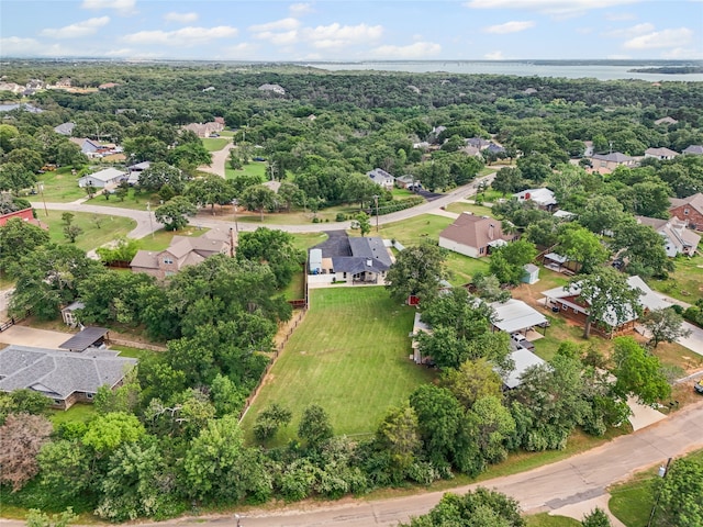 1418 Lakeshore Blvd, Oak Point, TX 75068 - aerial perspective of suburban area featuring a large body of water