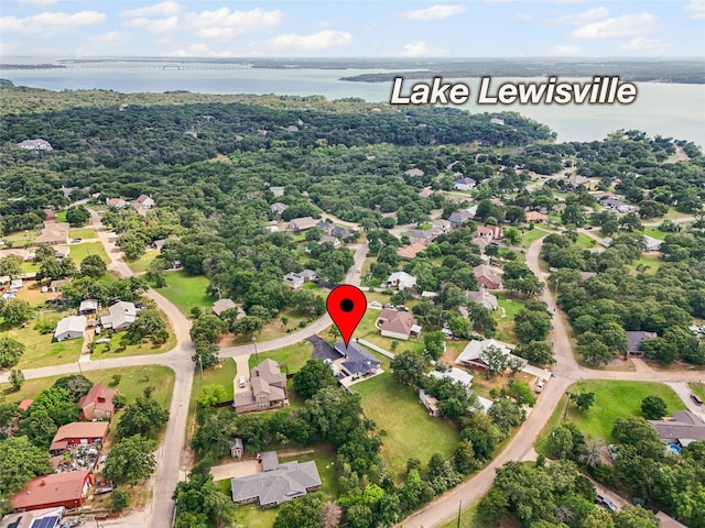 1418 Lakeshore Blvd, Oak Point, TX 75068 - drone / aerial view of a large body of water