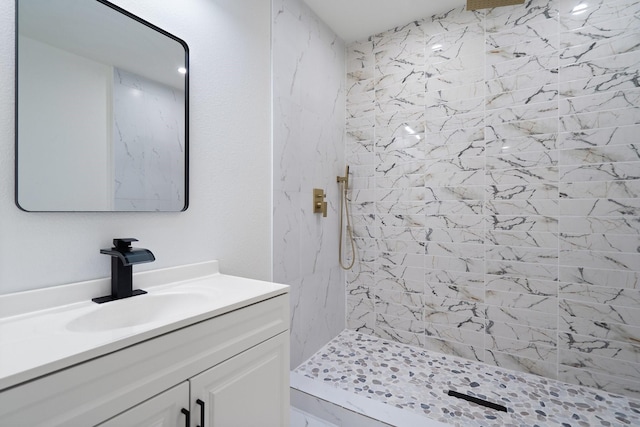6625 Bridges Ave, Richland Hills, TX 76118 - full bath featuring vanity and a tile shower