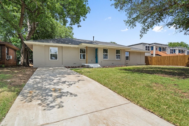 6625 Bridges Ave, Richland Hills, TX 76118 - view of front of property with brick siding, driveway, and a shingled roof