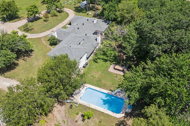 5906 Gregory Ln, Parker, TX 75002 - view from above of property featuring a pool area